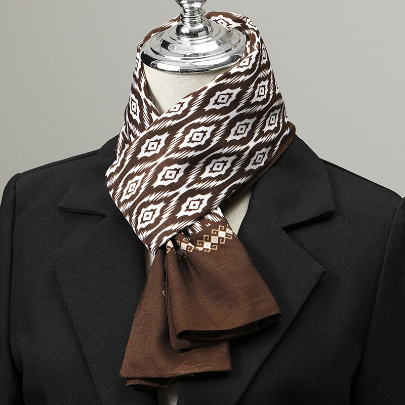 وشاح رجالي تقليد الحرير وشاح ل - مراجعة Silk Neck Scarf وسعره