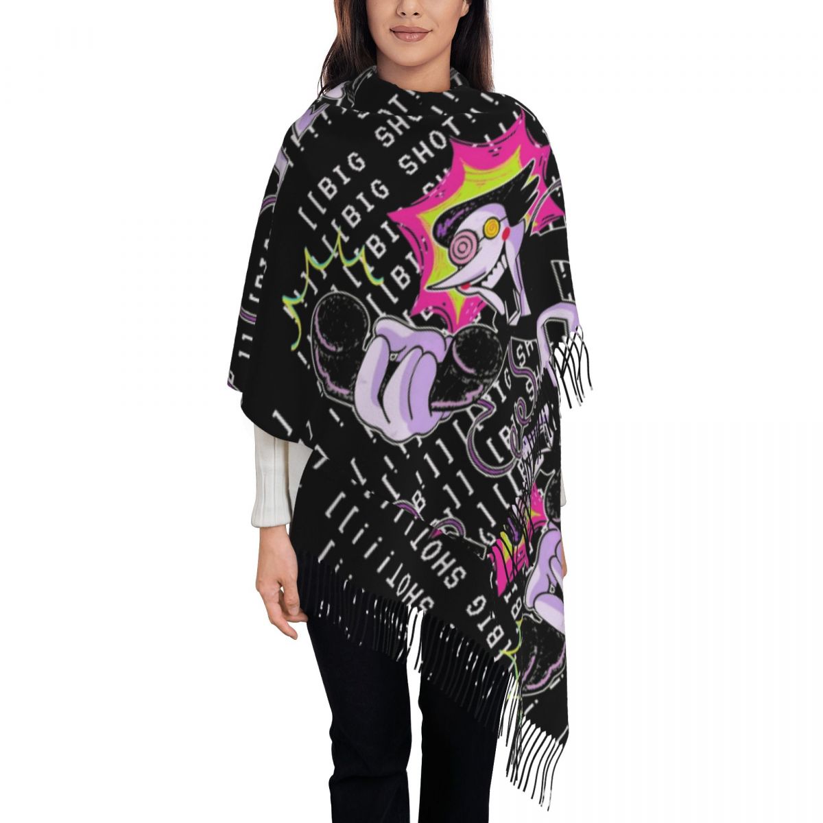 شال Deltarune ملفوف للنساء للش - مراجعة Pashmina Wrap Large وسعره