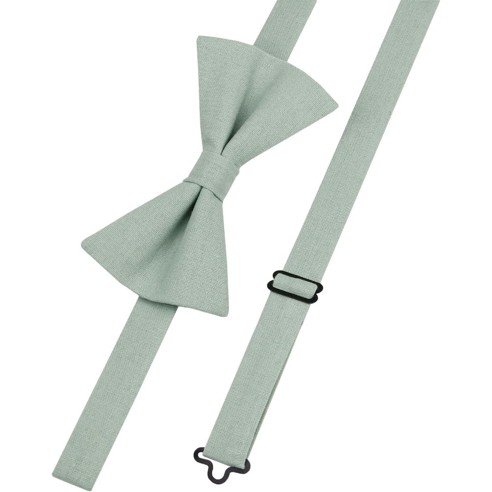 ربطات عنق من الكتان والقطن - أ - مراجعة Bow Tie Pre Tied وسعره