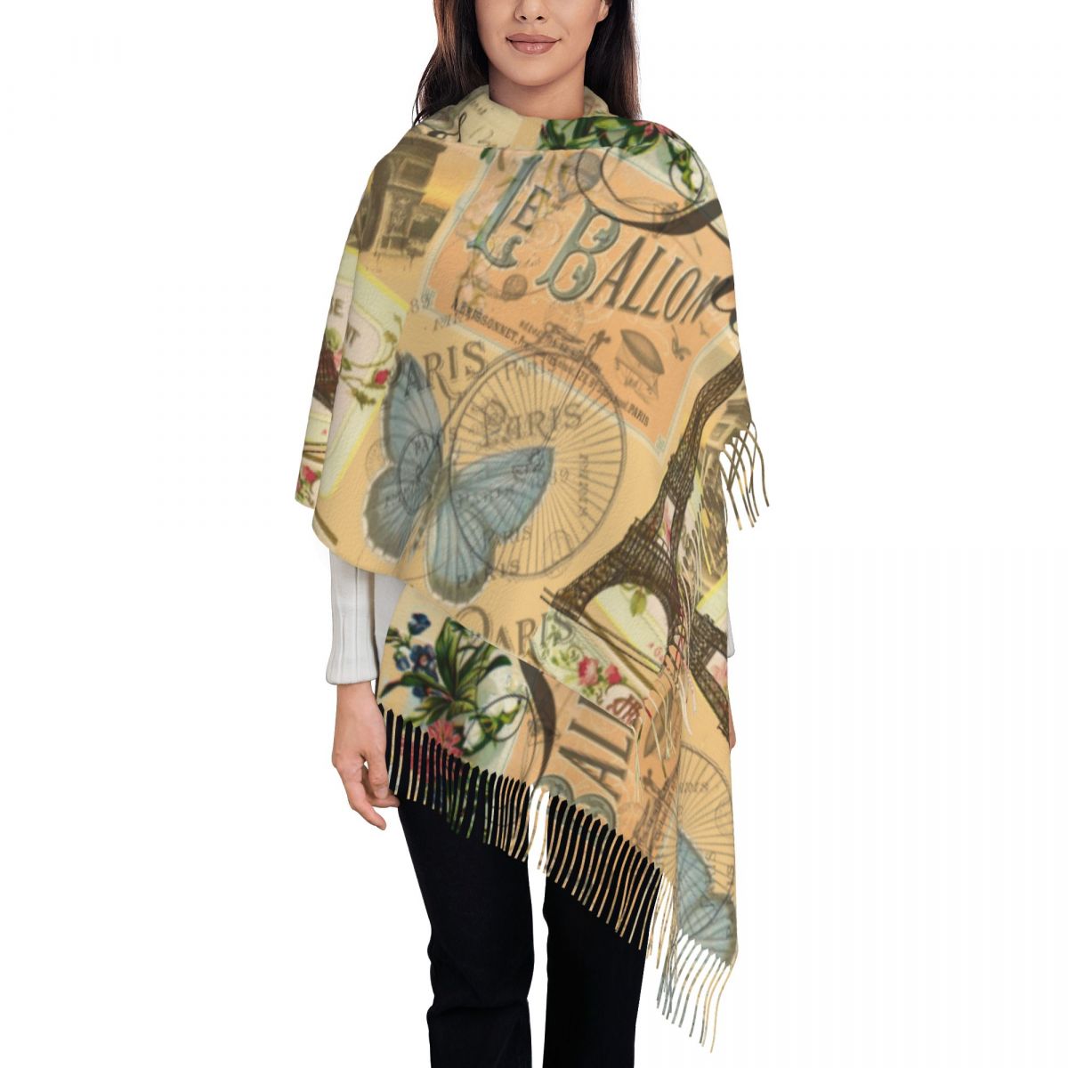 شال التفاف المرأة الشتاء وشاح  - مراجعة Pashmina Wrap Large وسعره