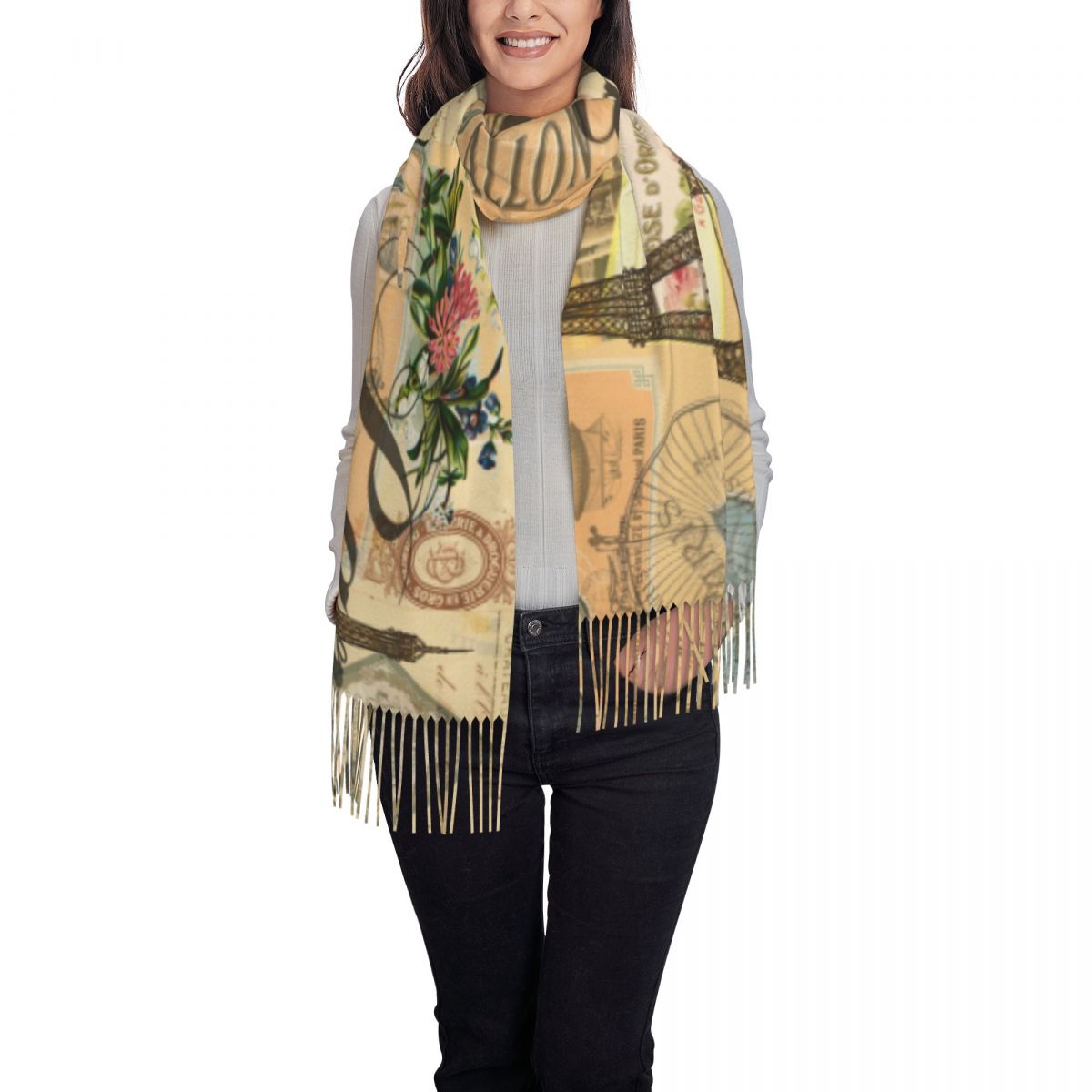 شال التفاف المرأة الشتاء وشاح  - مراجعة Pashmina Wrap Large وسعره