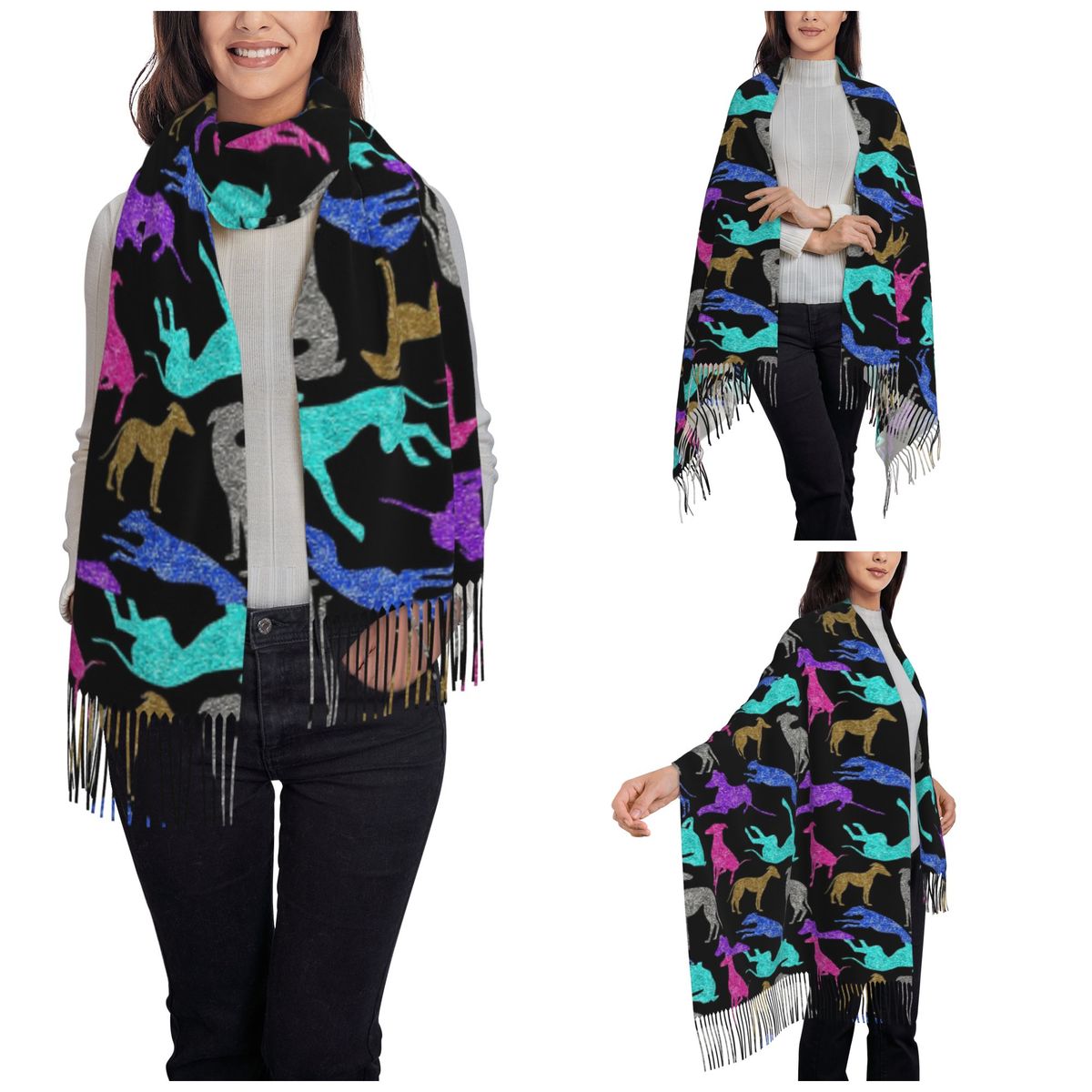 Greyt السلوقي كومبو وشاح شالات - مراجعة Pashmina Wrap Large وسعره