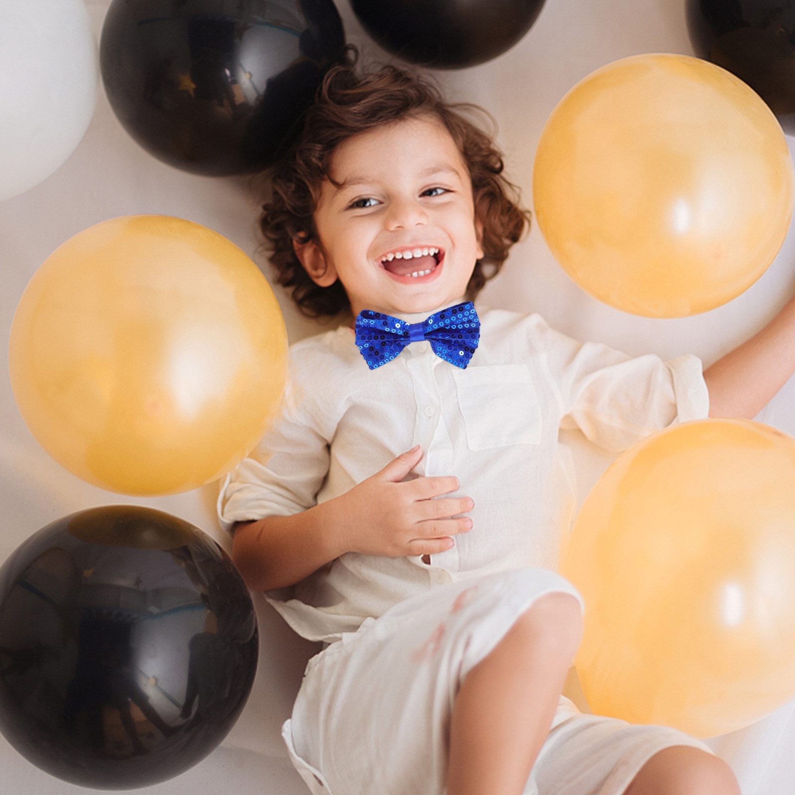 5 قطع من ربطات العنق اللامعة ل - مراجعة Bow Tie Pre Tied وسعره