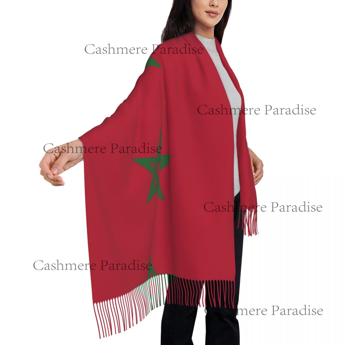 المغرب العلم المرأة الشتاء الد - مراجعة Infinity Scarf Knit وسعره