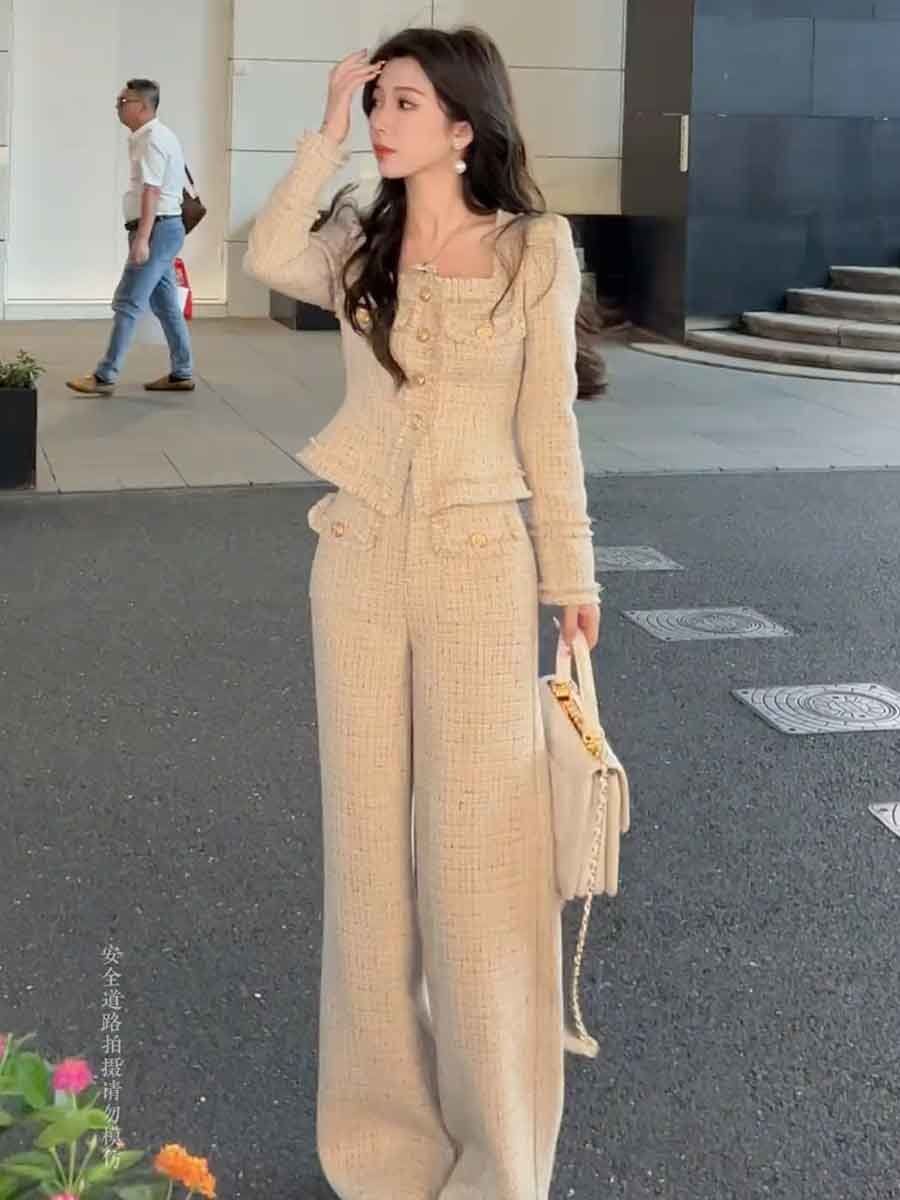 معطف بأكمام طويلة أحادية اللون - مراجعة Pocket Square Set وسعره