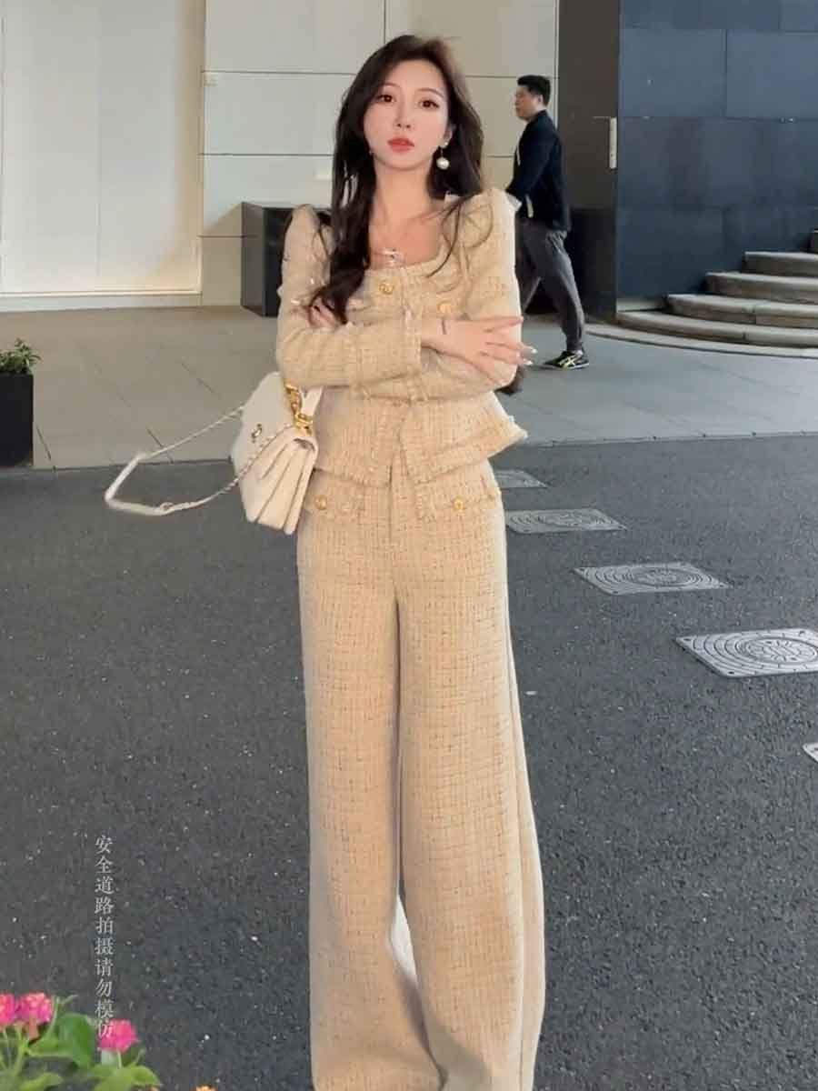 معطف بأكمام طويلة أحادية اللون - مراجعة Pocket Square Set وسعره