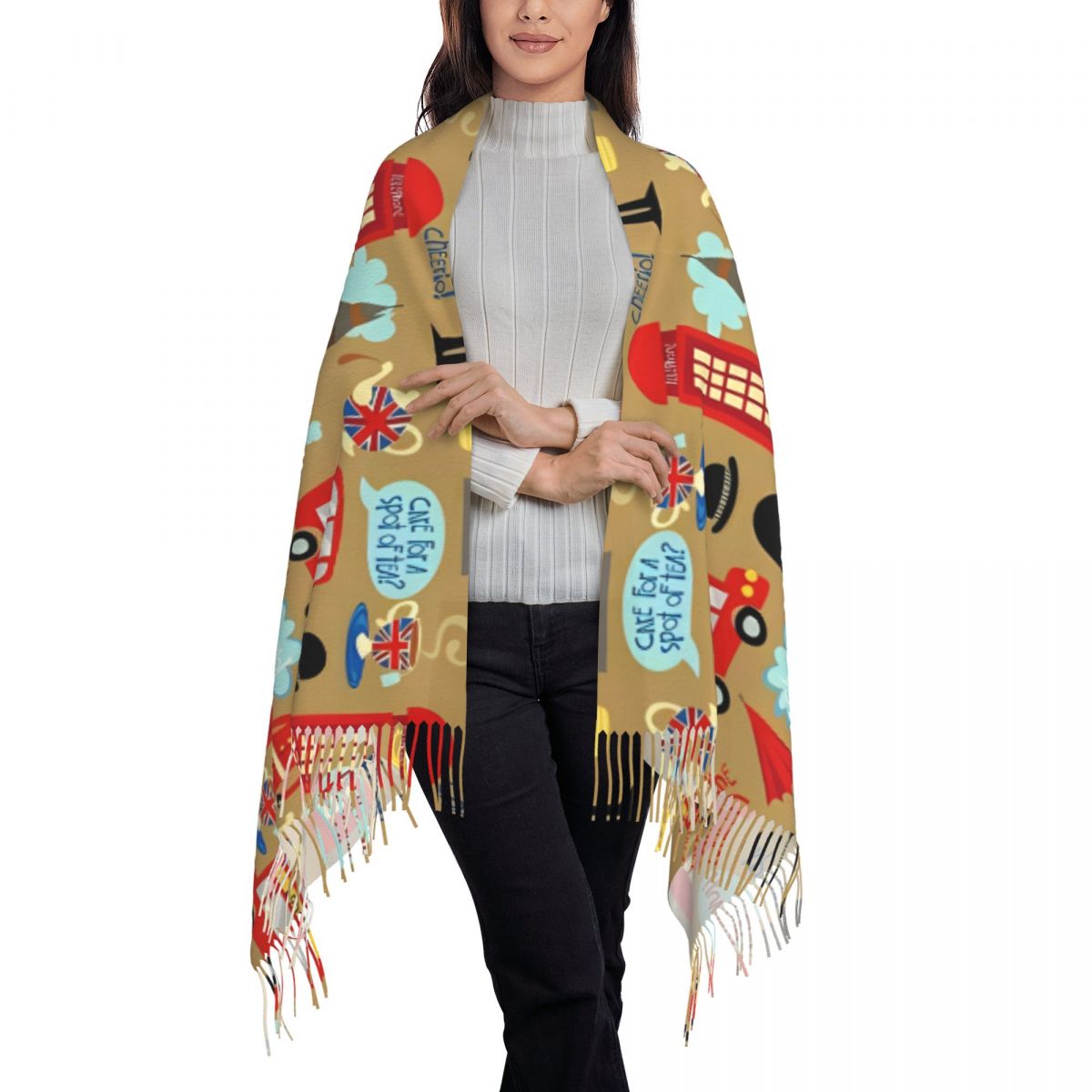 وشاح لندن المسحور للنساء شالات - مراجعة Pashmina Wrap Large وسعره