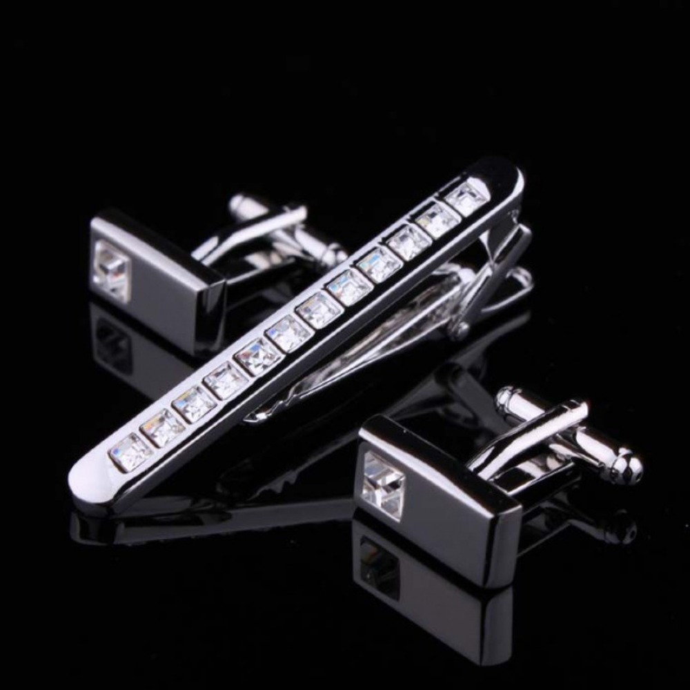 طقم مشبك ربطة عنق للرجال مع أز - مراجعة Tie Bar Set Gift وسعره