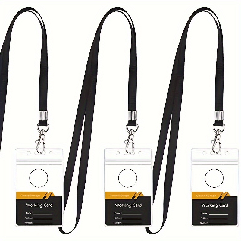 حامل بطاقة شارة اسم شفافة مقاو - مراجعة Lanyard Badge Holder وسعره